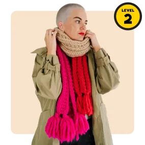 // Merino Knit Kit // Three’s a Party Scarf