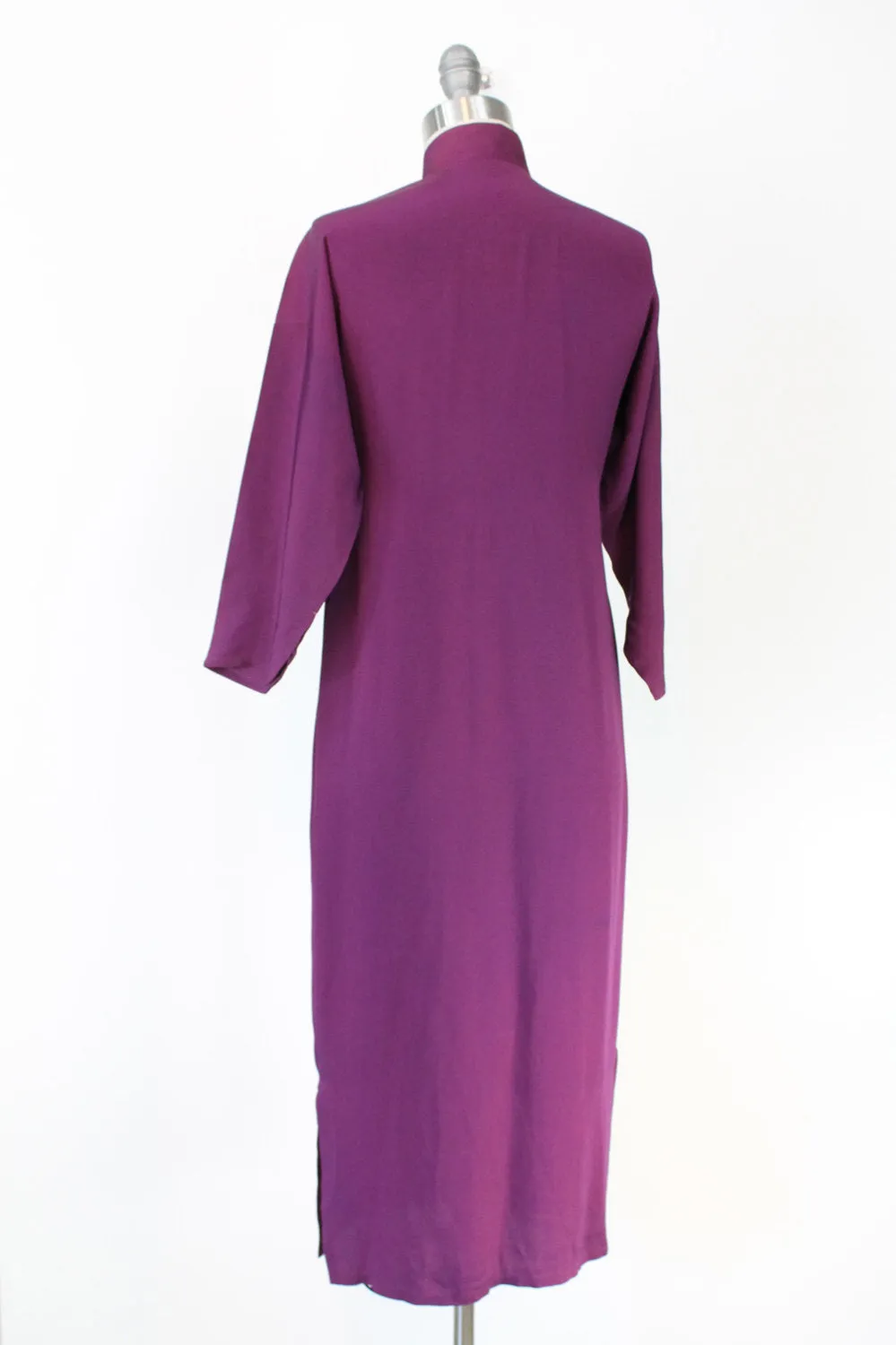 1940s sequin dress cheongsam rayon beaded qi pao small | new fall
