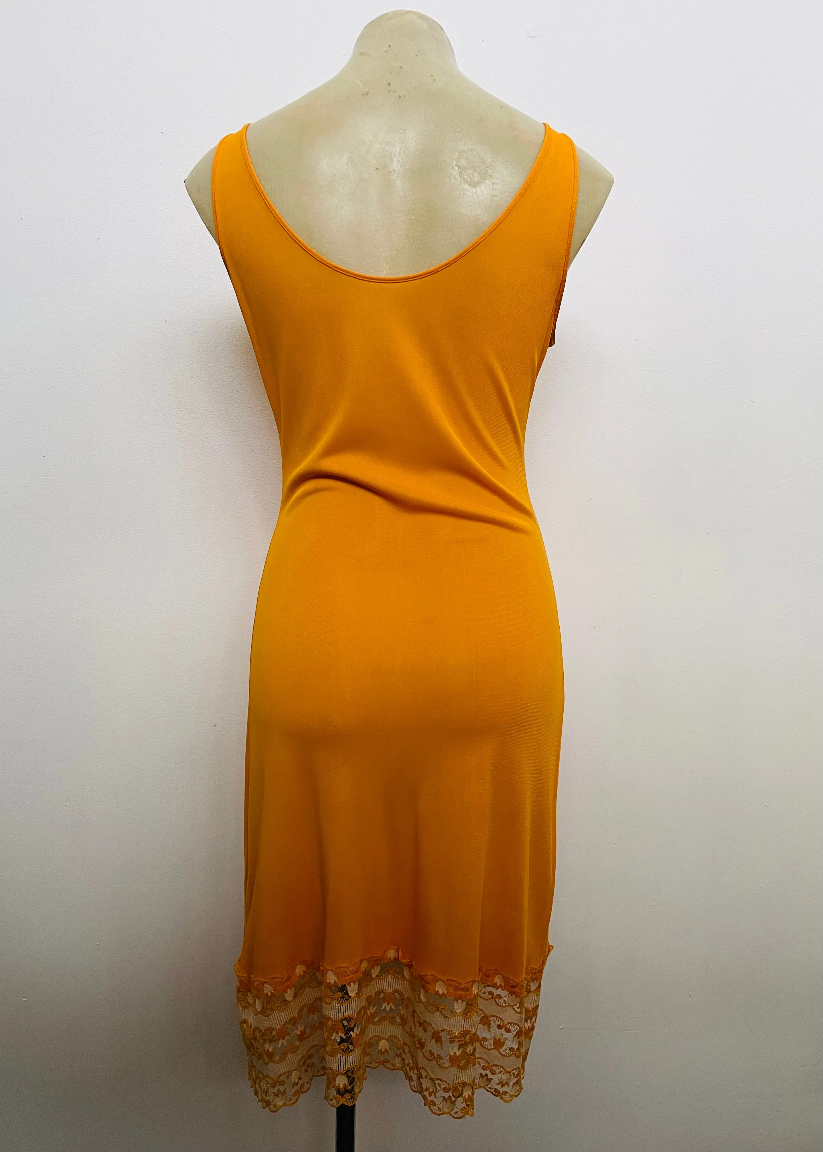 1940s Slip Tulip Motif Lace Chemise