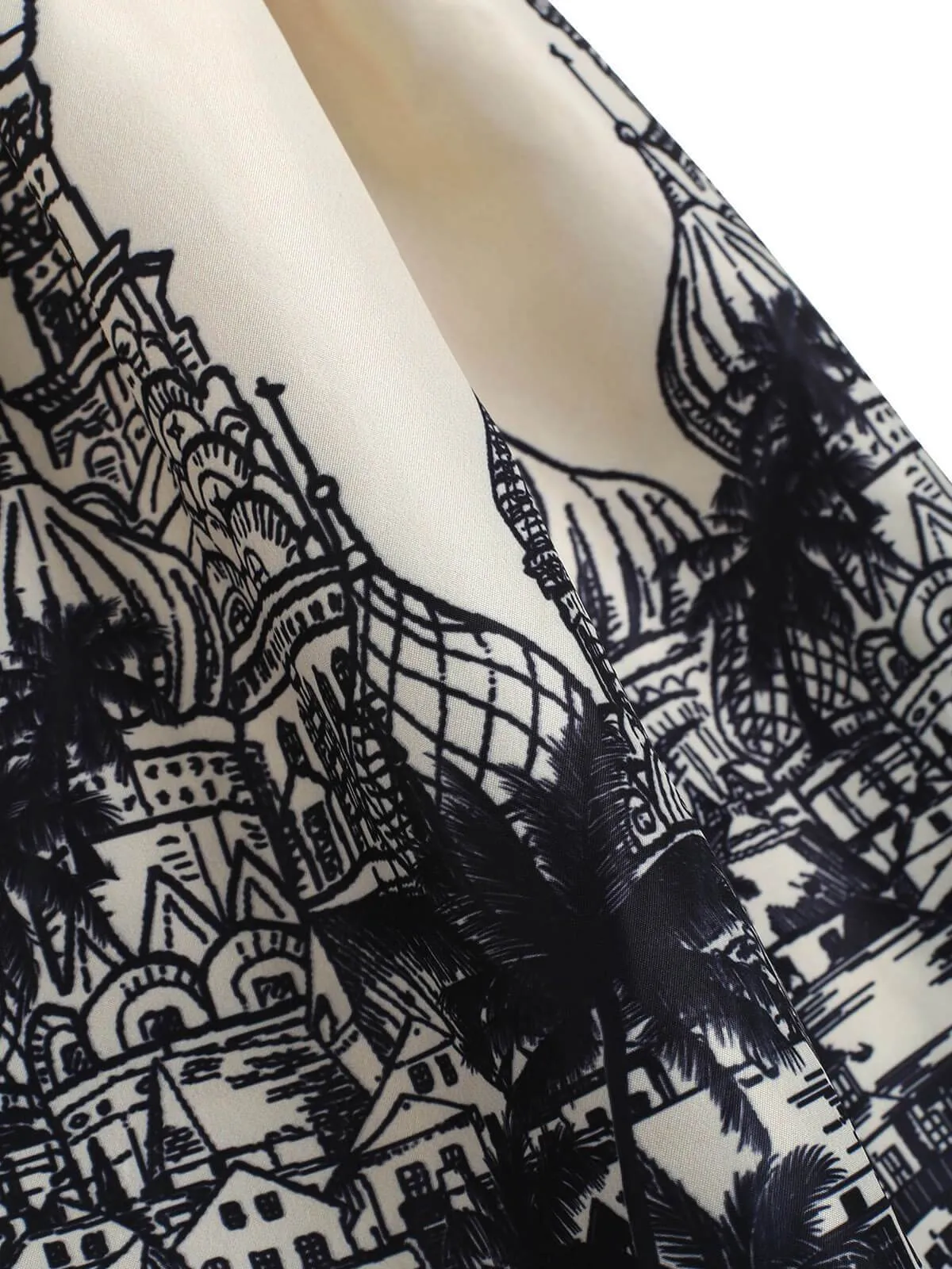 1950s Halter Patchwork Swing Dress