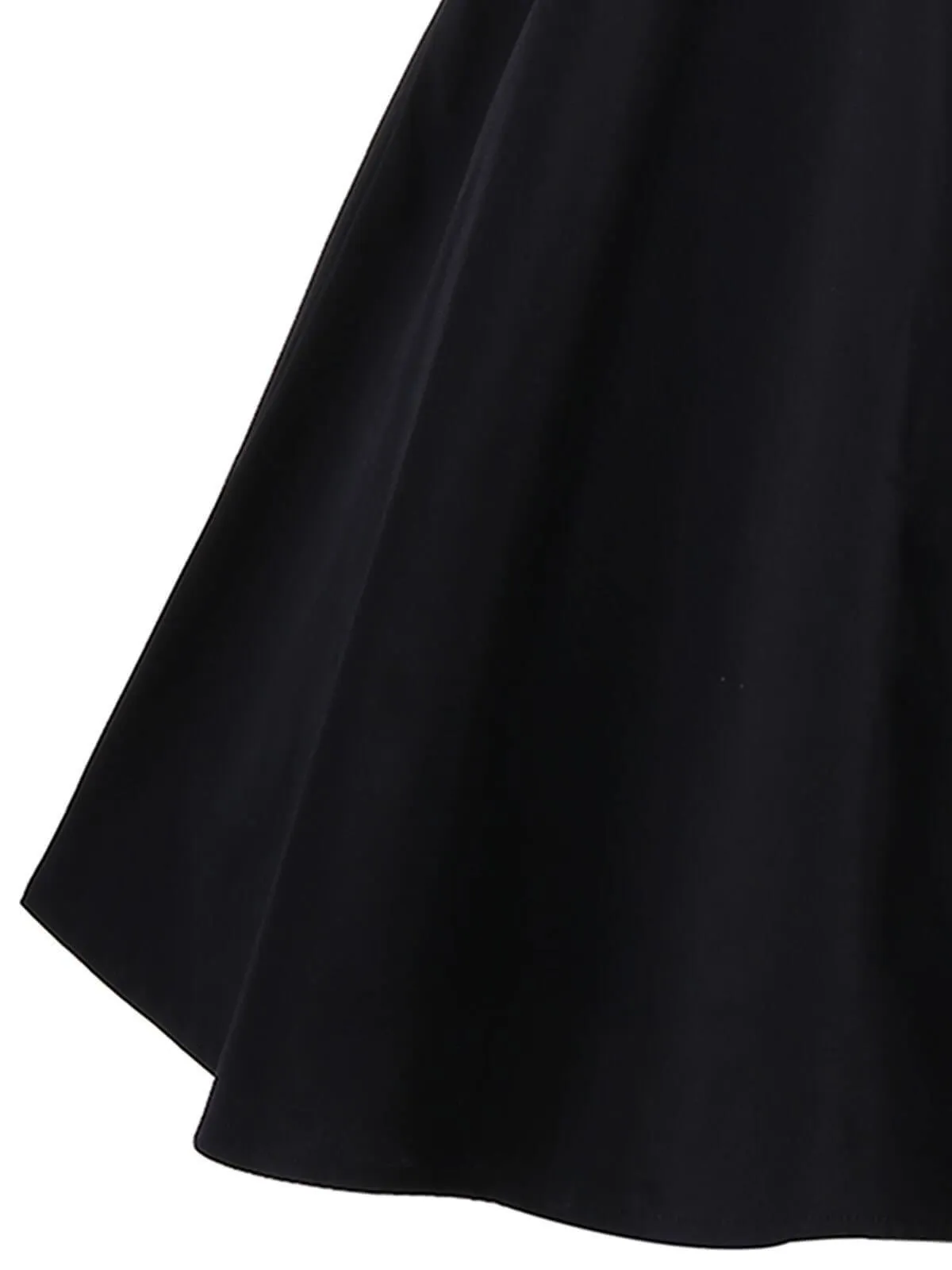 1950s Patchwork Button Swing Dress