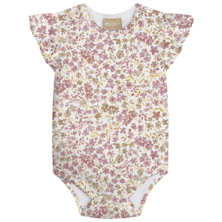2 Piece Girls Flower Bodysuit & Jumper