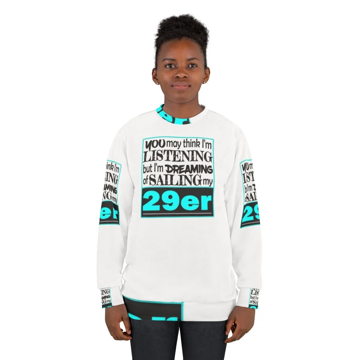29er Sailing Sweatshirt - Nautical Blue Boating Sweatshirt
