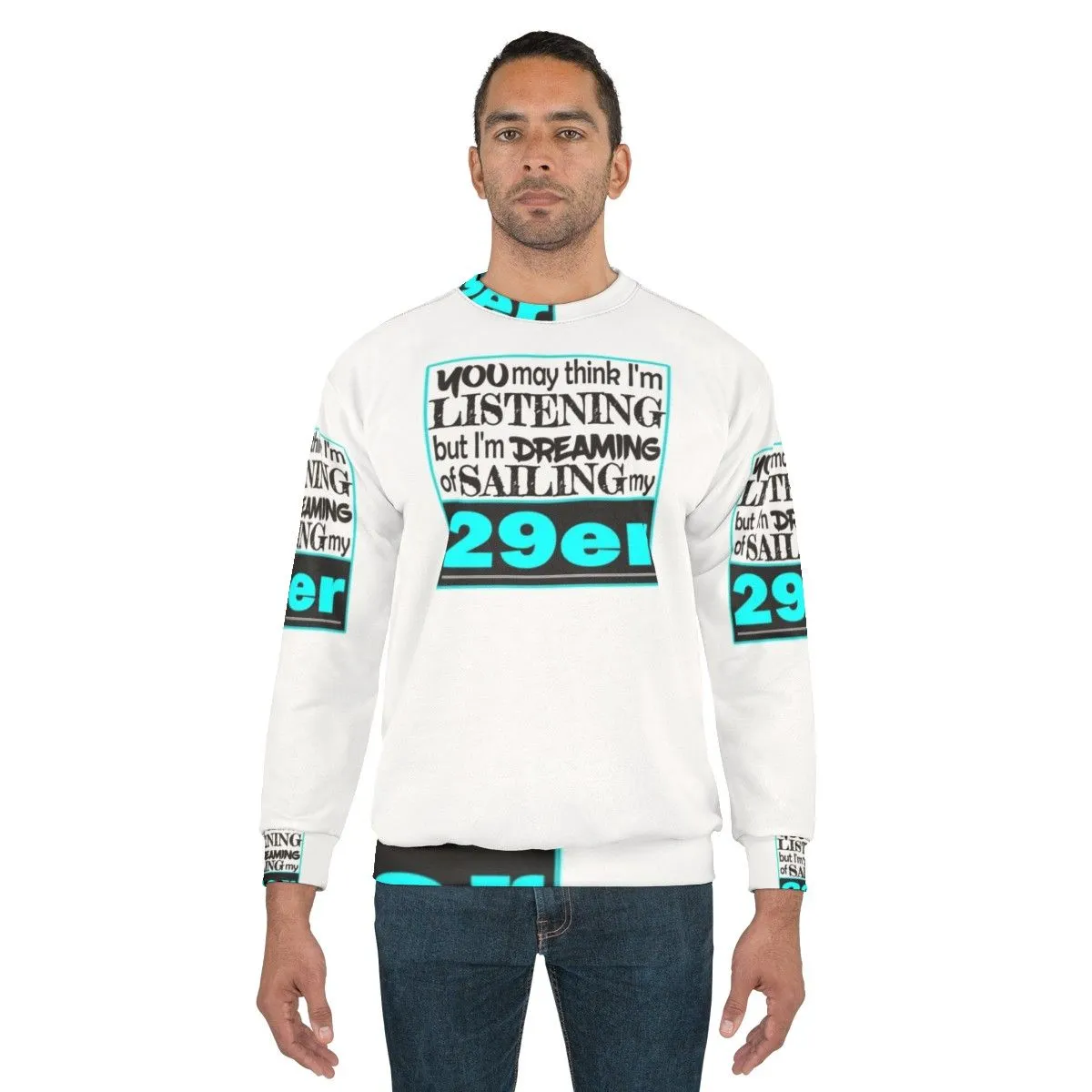 29er Sailing Sweatshirt - Nautical Blue Boating Sweatshirt
