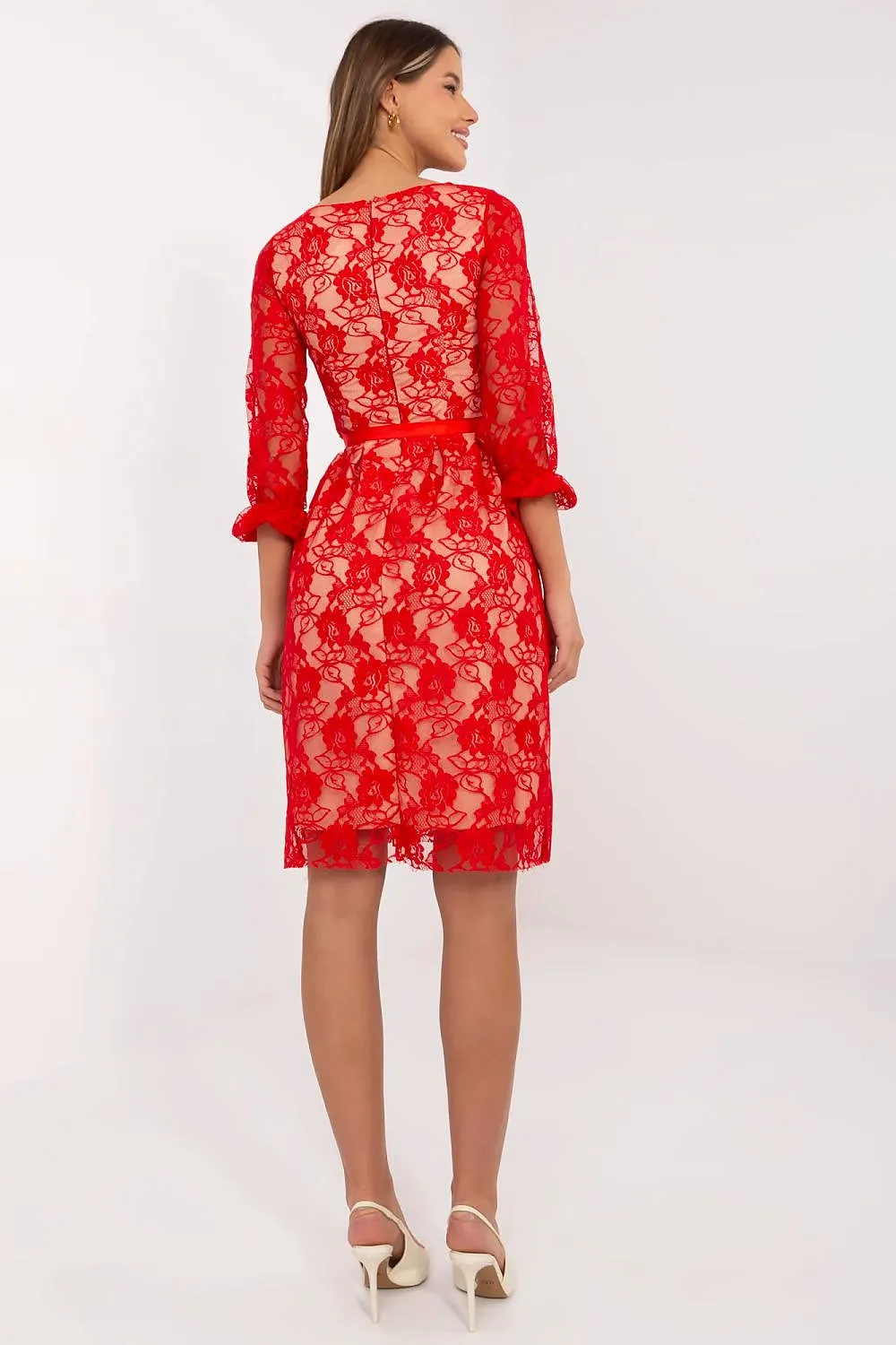 3/4 sleeves evening dress