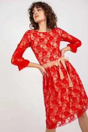 3/4 sleeves evening dress