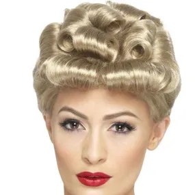 40s Vintage Wig Adult Blonde