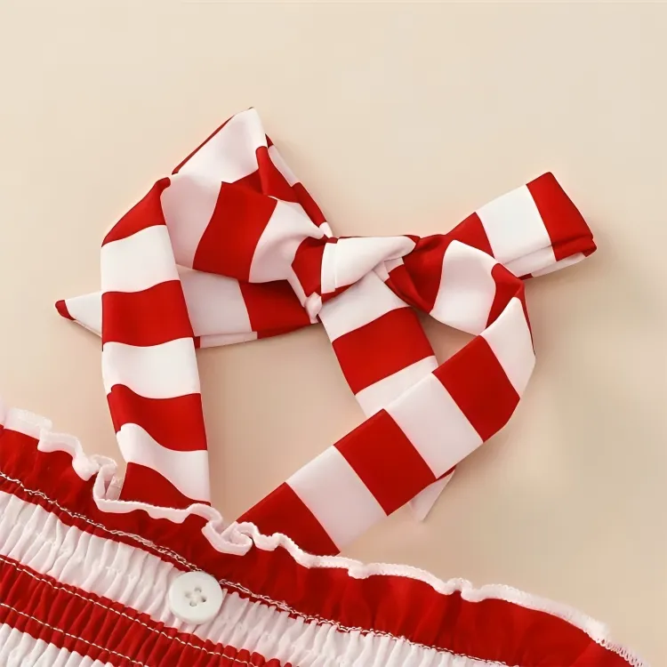 4th of July Halter Neck Toddler Dress