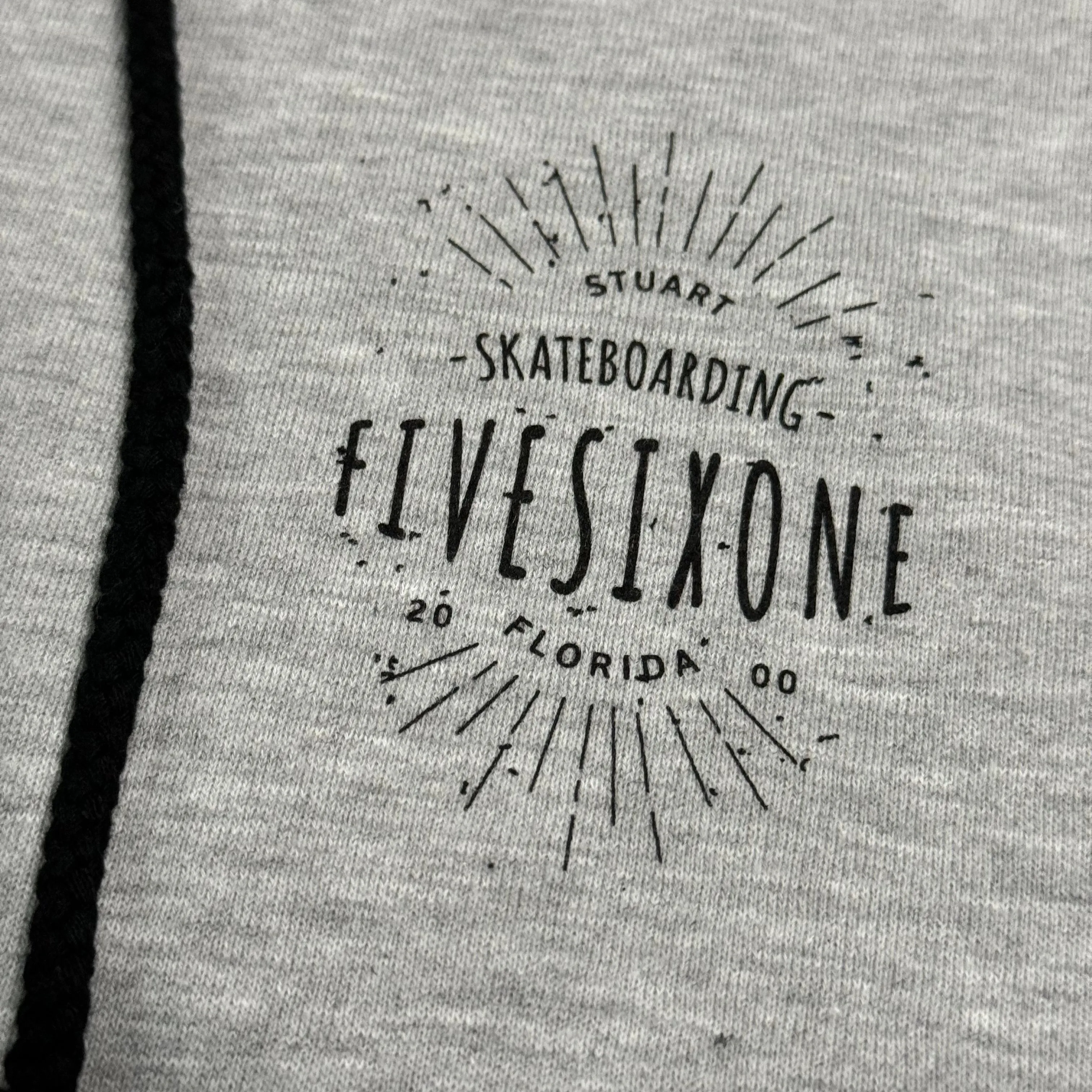 561 Sweatshirt Hoodie Badge Raglan Grey/Black