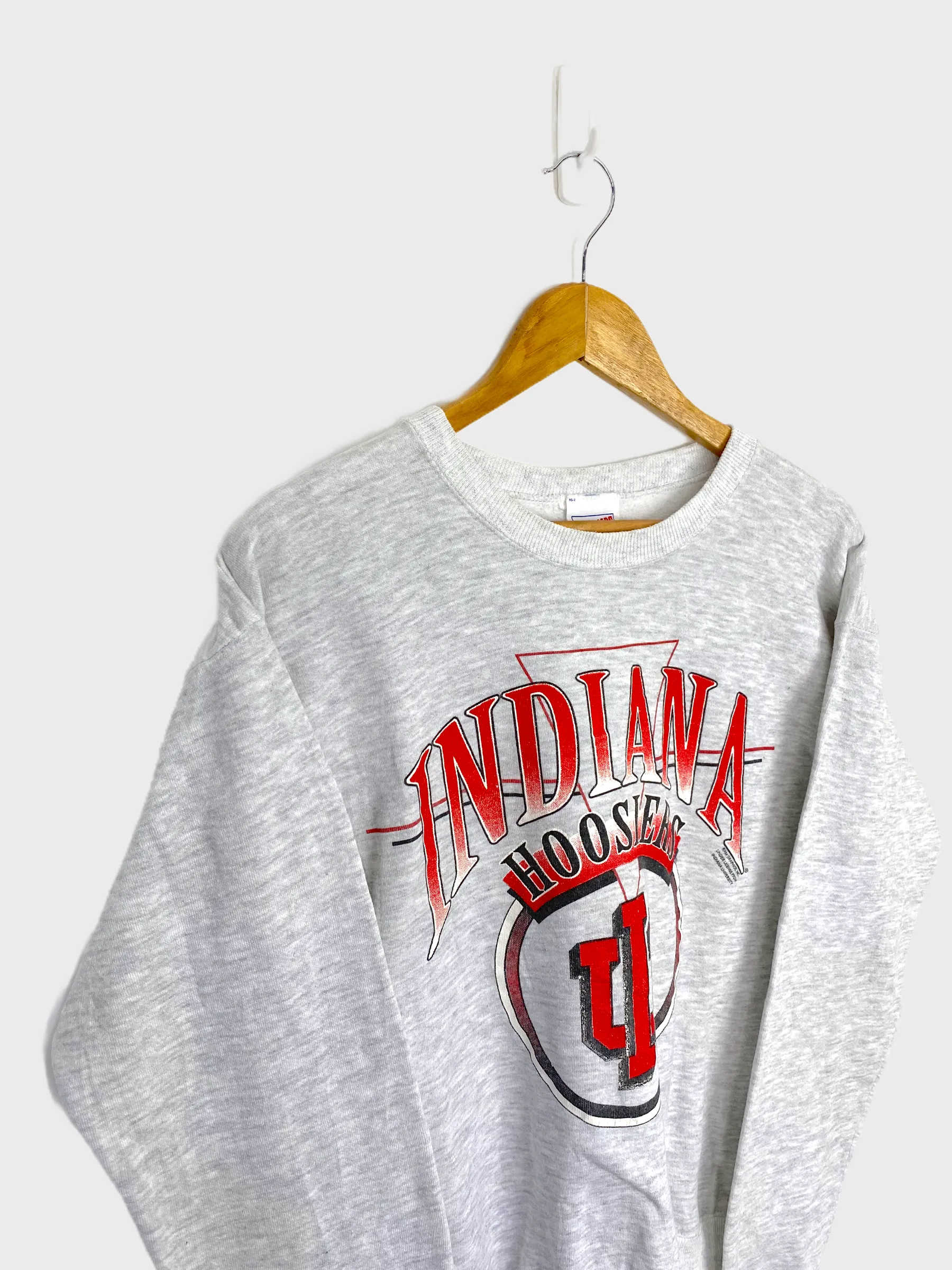 90's Indiana Uni Hoosiers USA Made Light Vintage Sweatshirt Size 8