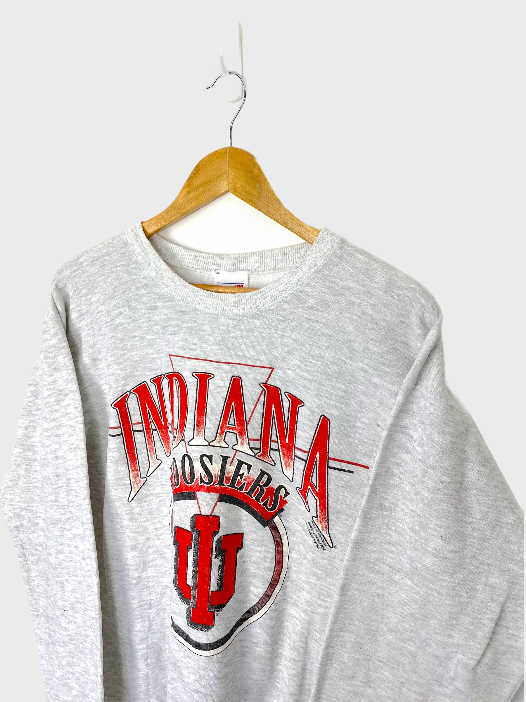 90's Indiana Uni Hoosiers USA Made Light Vintage Sweatshirt Size 8