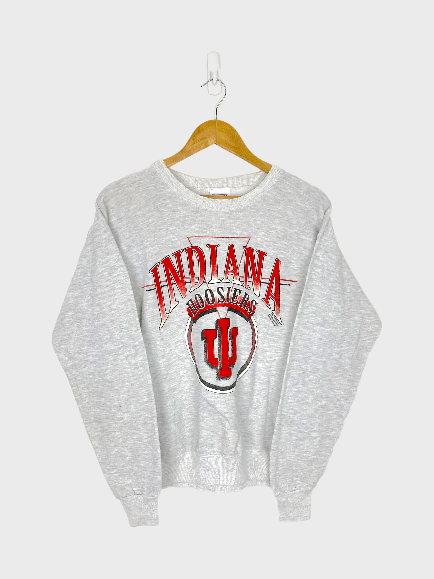 90's Indiana Uni Hoosiers USA Made Light Vintage Sweatshirt Size 8
