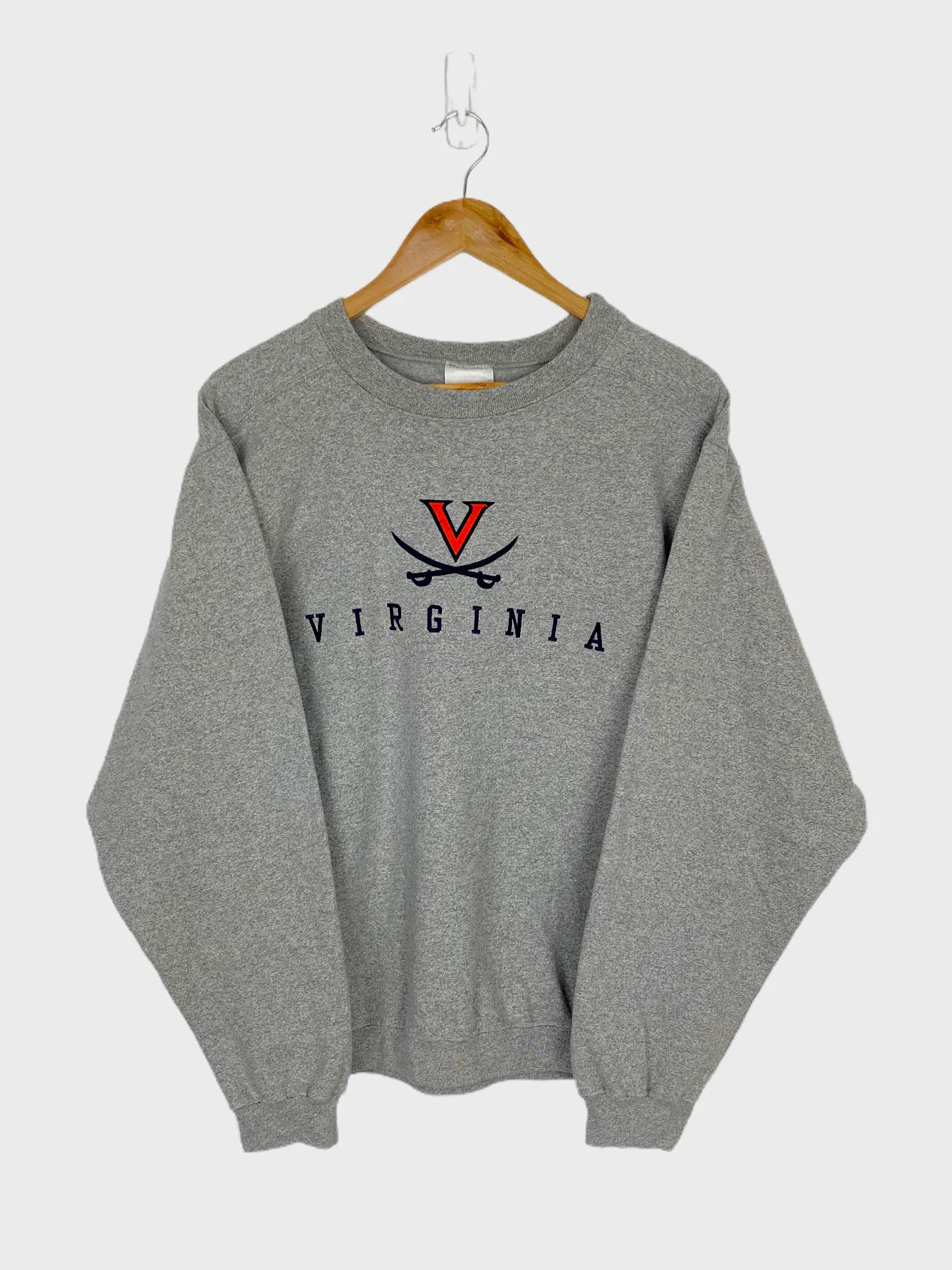 90's Virginia USA Made Embroidered Vintage Sweatshirt Size 8-10