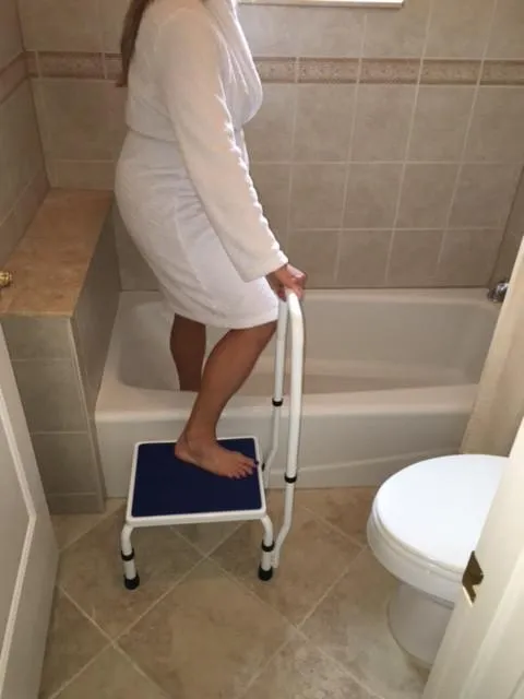 AdjustaStep Deluxe Step Stool with Handrail - Available in 300lb and 750lb Weight Capacity