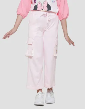 Aero Knit Wide Leg Cat Bordir Glasses Celana Panjang Anak Perempuan