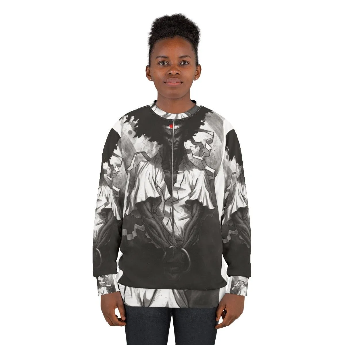 Afro Samurai Anime Sweatshirt - Wandering Samurai Design