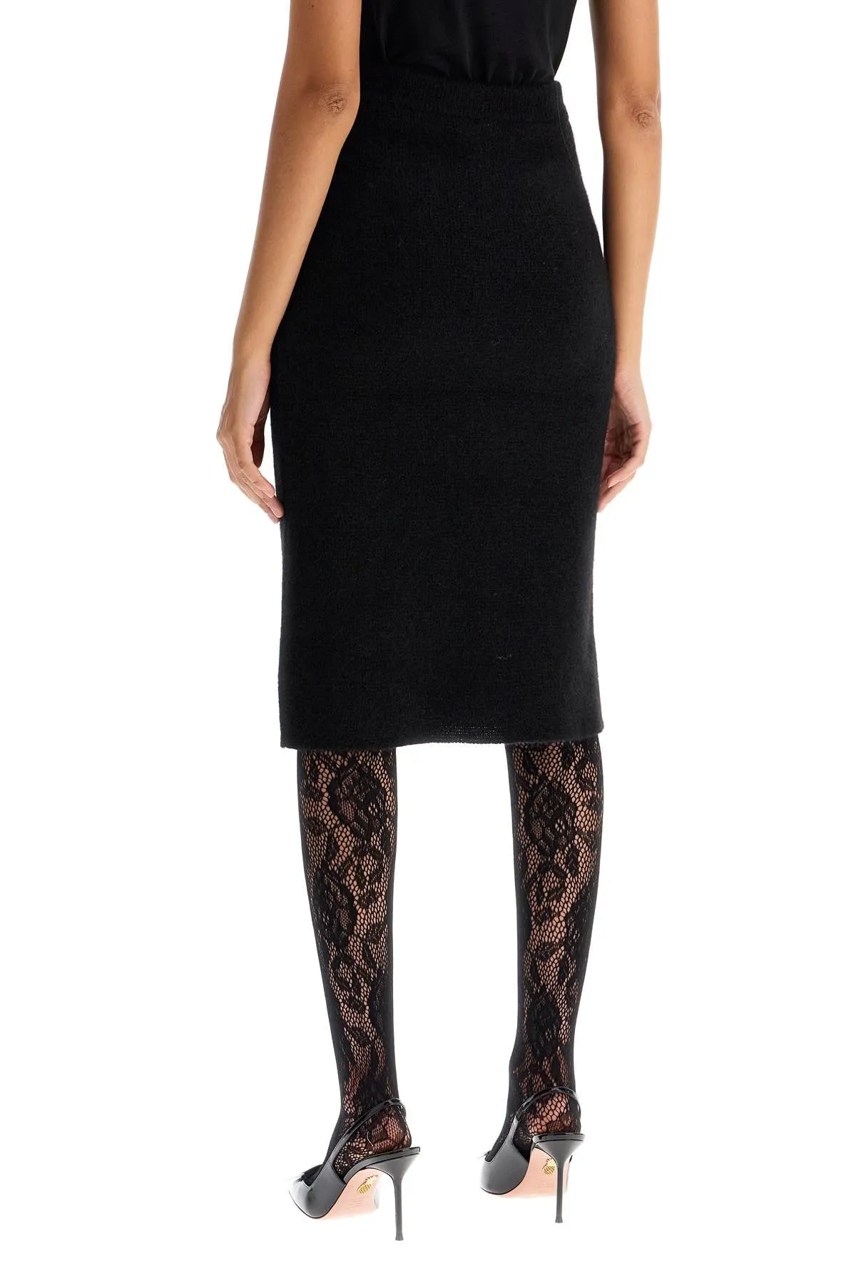 alpaca midi skirt