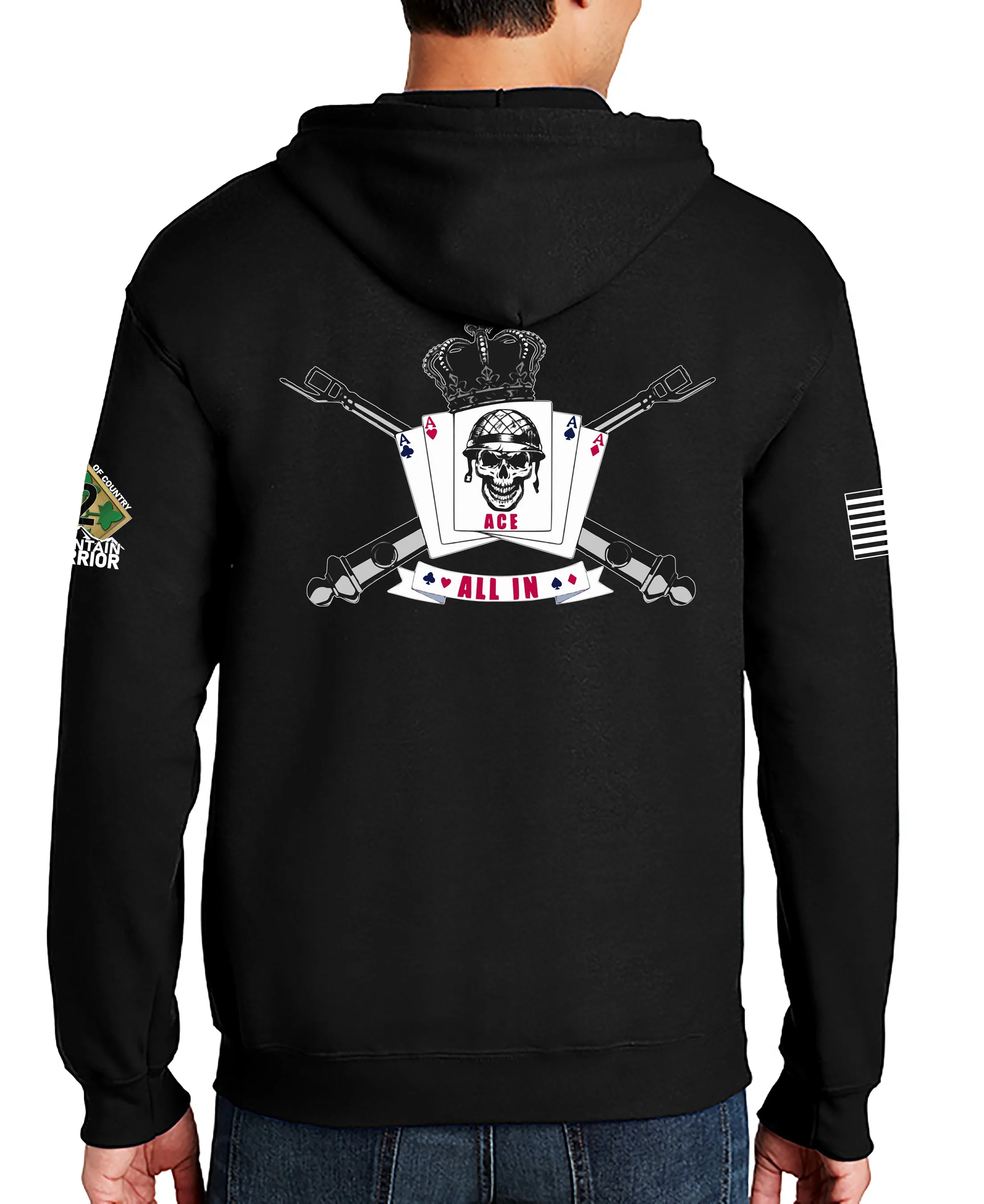Alpha Battery Full Zipper Hoodie Sweatshirt. This sweatshirt is NOT approved for PT.