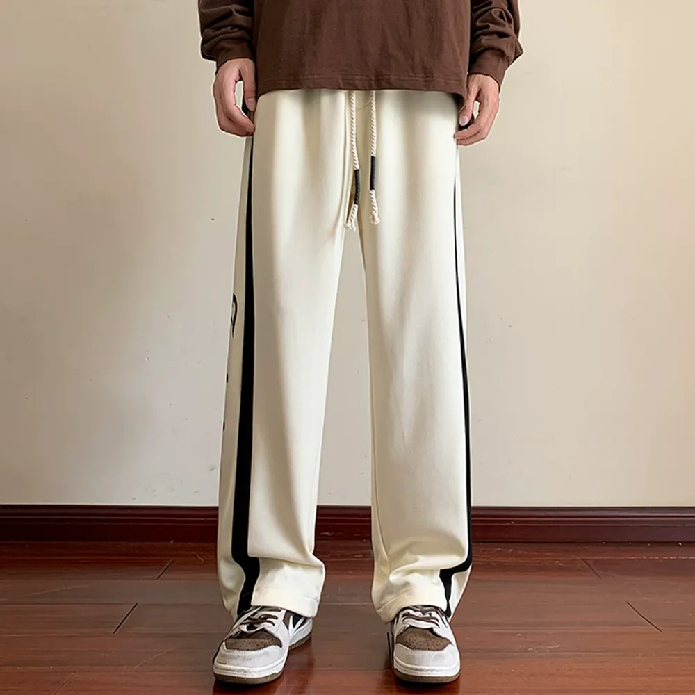 American Striped Lettering Leggings Sweatpants