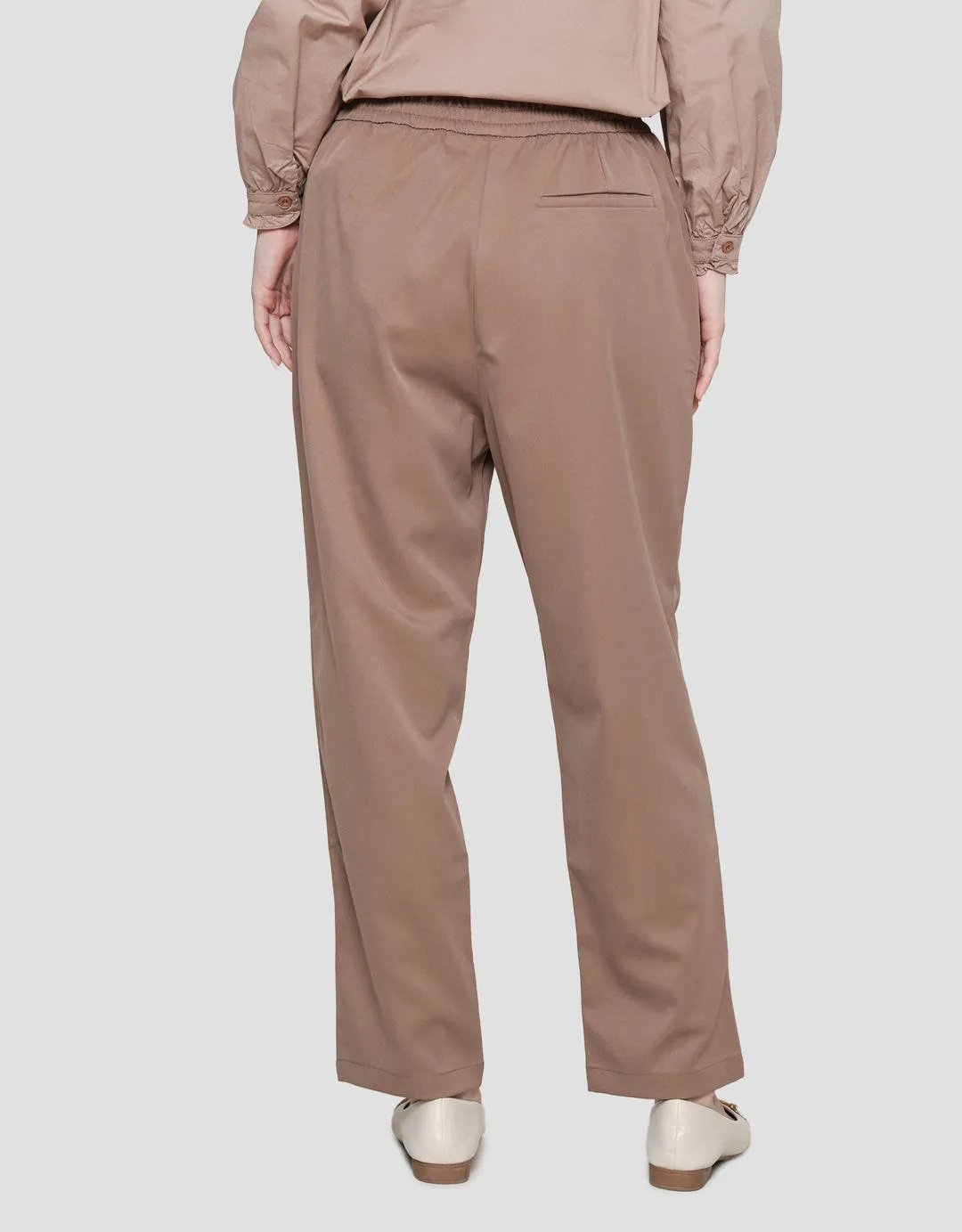 Annisa Full Elastic Pants With Pleats In Front Celana Panjang Wanita