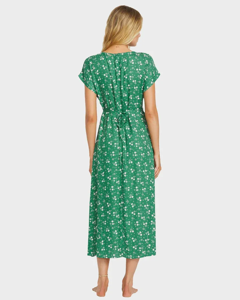 Billabong Bright Skies Midi Dress - Island Green
