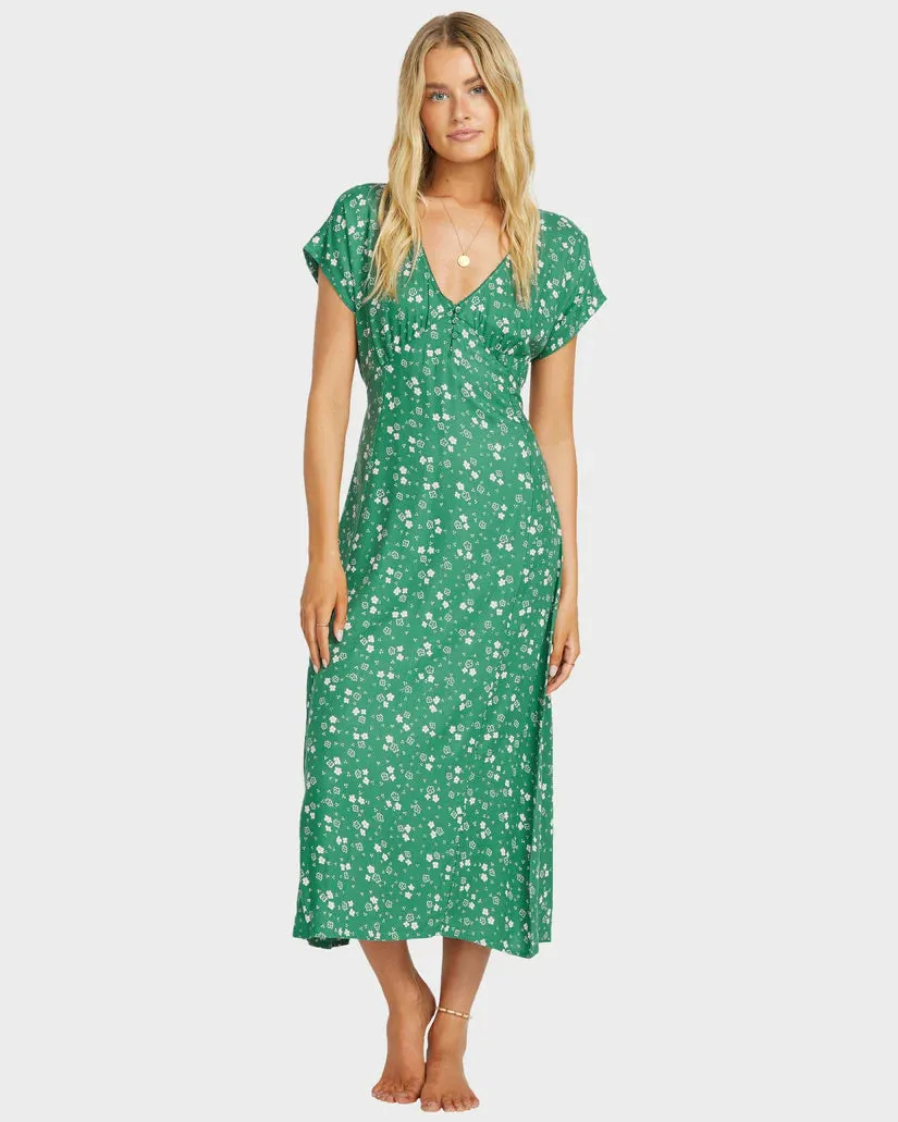 Billabong Bright Skies Midi Dress - Island Green