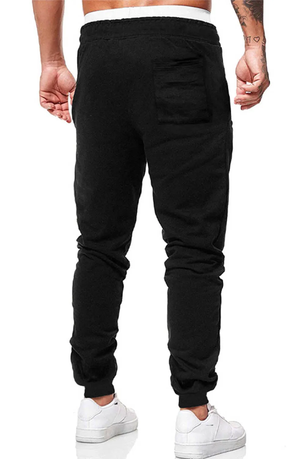 Black Crown K Heart Graphic Men Sweatpants