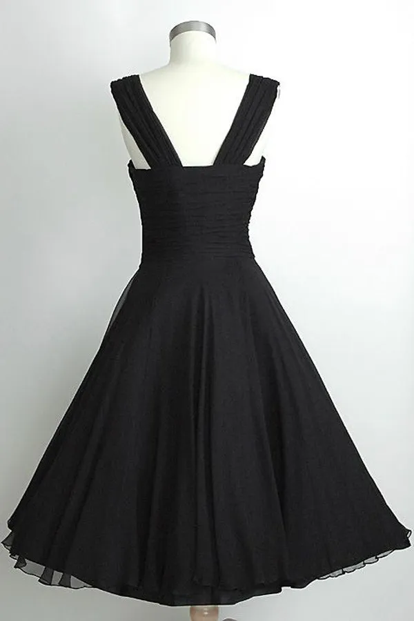 black vintage short prom dress 2024 homecoming dress vintage 1950s dress