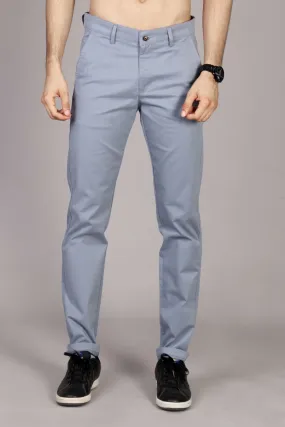 Bluish Grey - 2 way stretch - COTTON PANT