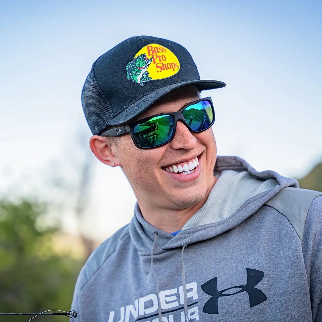Breach - Matte Black - Green Machine Polarized ANSI Z87 
