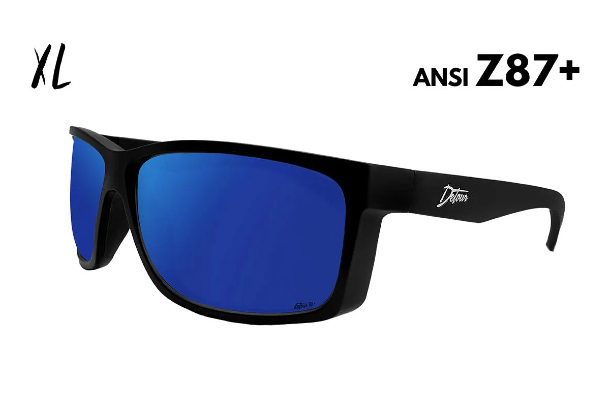 Breach XL - Matte Black - Deep Blue Polarized ANSI Z87 