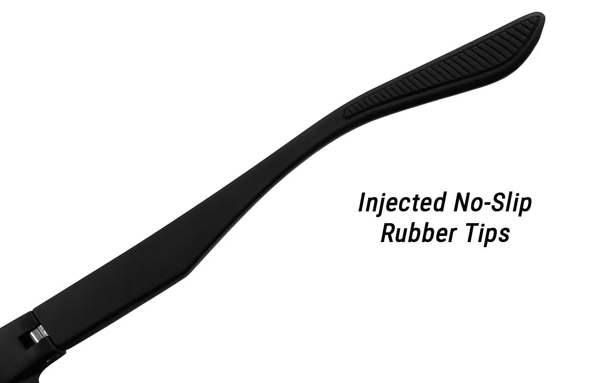 Breach XL - Matte Black - Deep Blue Polarized ANSI Z87 