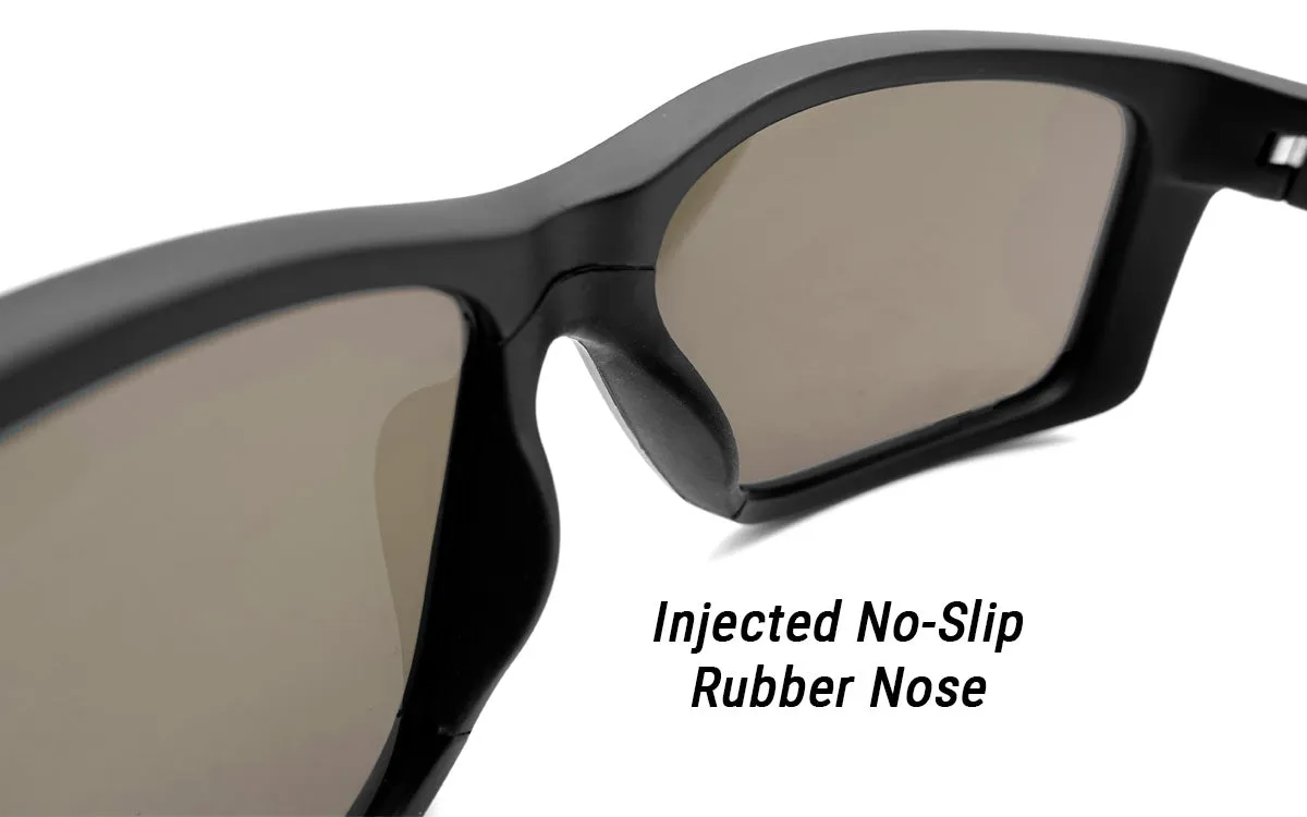 Breach XL - Matte Black - Green Machine Polarized ANSI Z87 