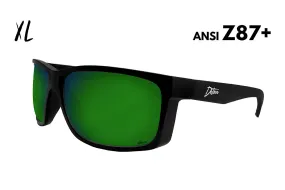 Breach XL - Matte Black - Green Machine Polarized ANSI Z87 