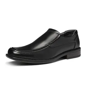 Bruno Marc Men's Goldman-02 Black Slip on Leather Lined Square Toe Dress Loafers Shoes for Casual Weekend Formal Work - 10.5 M US