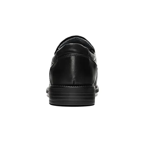 Bruno Marc Men's Goldman-02 Black Slip on Leather Lined Square Toe Dress Loafers Shoes for Casual Weekend Formal Work - 10.5 M US