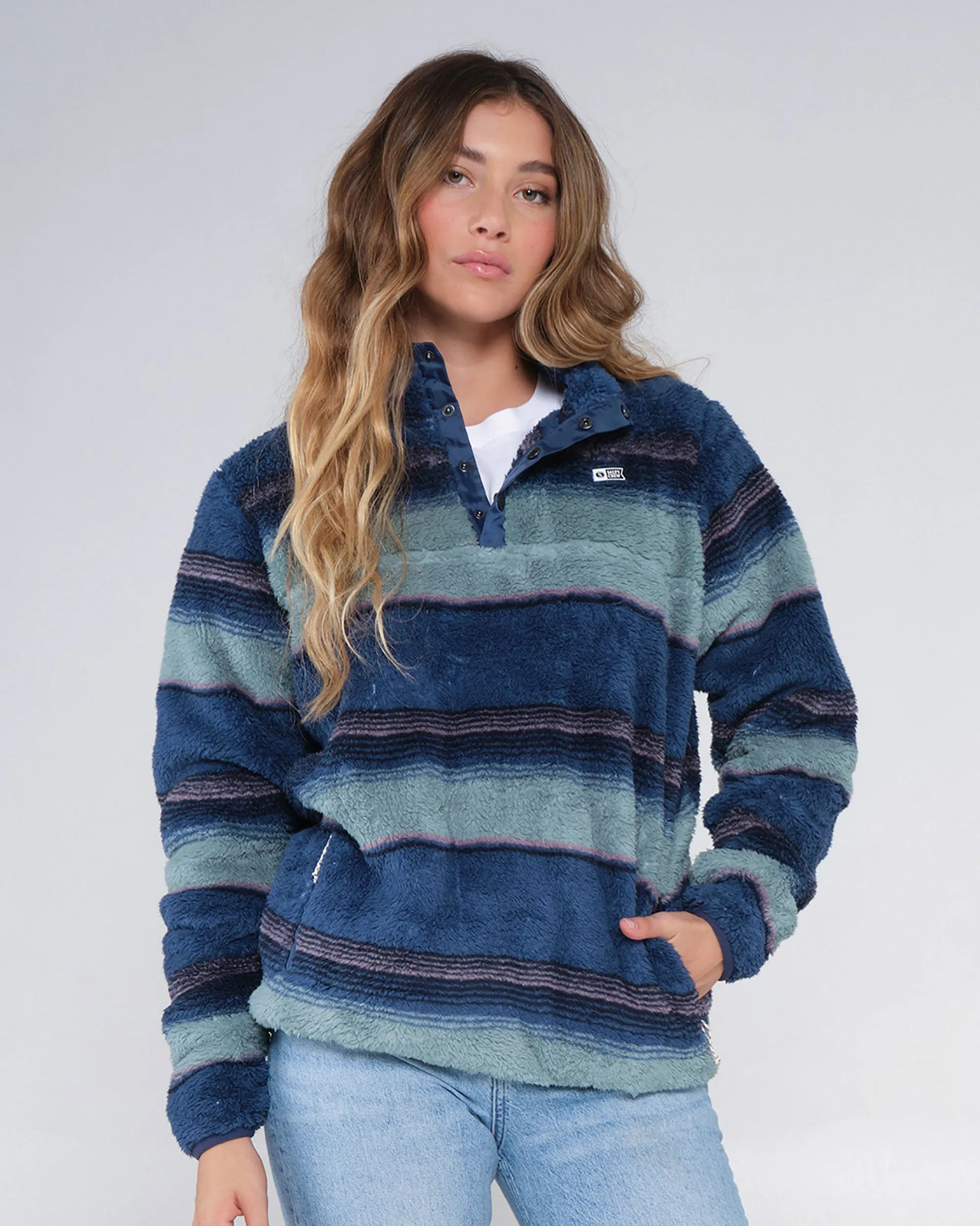 CALM SEAS PULLOVER - Blue Steel