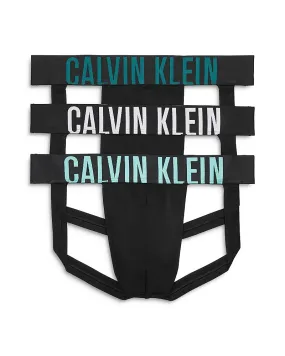 Calvin Klein Underwear Mens  3 Pack Jock Strap Underwear Large Black