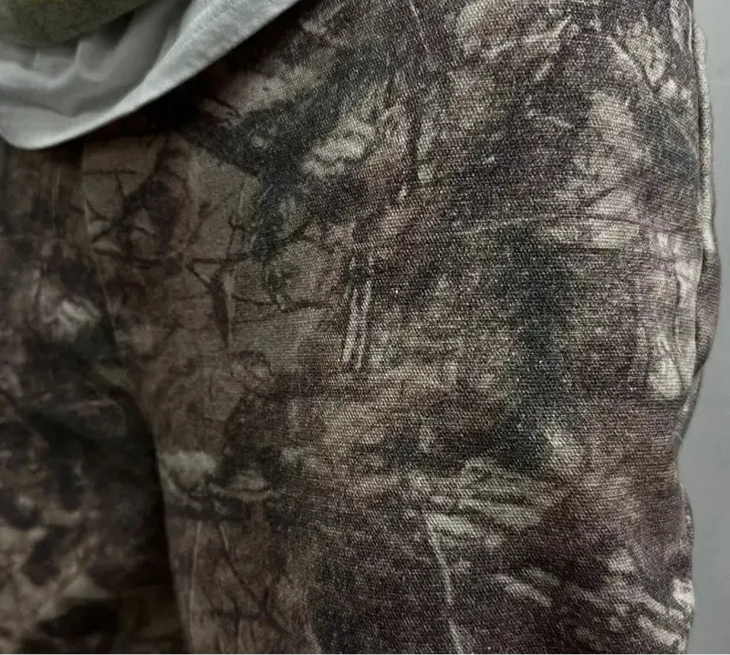 Camouflage Washed Vintage Loose Sweatpant