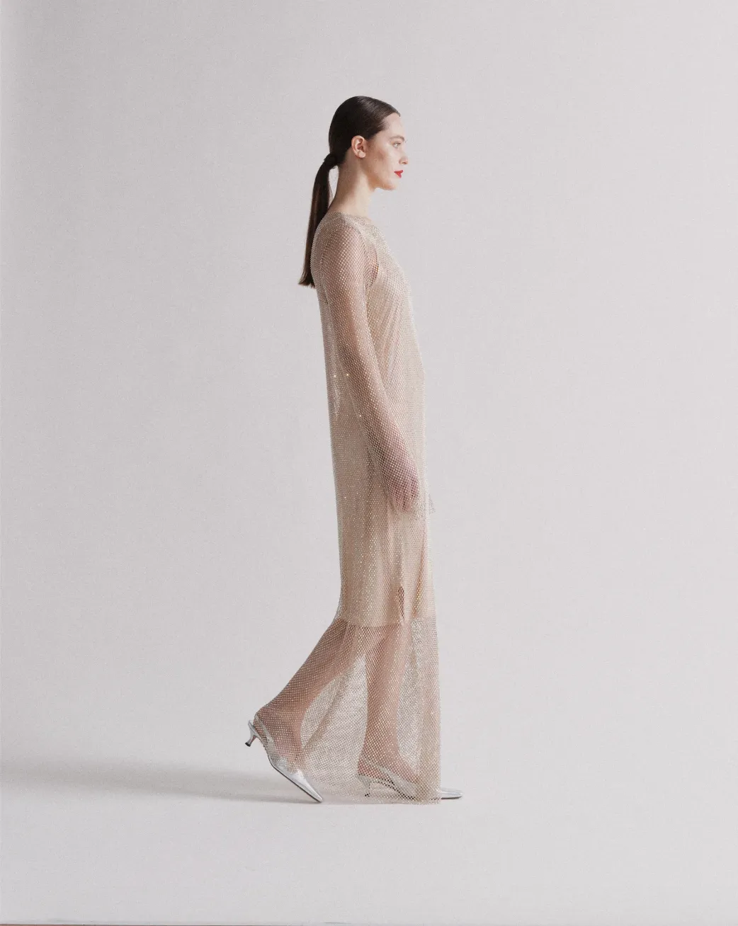 CARTER GLITTER DRESS FISHNET