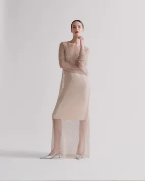 CARTER GLITTER DRESS FISHNET