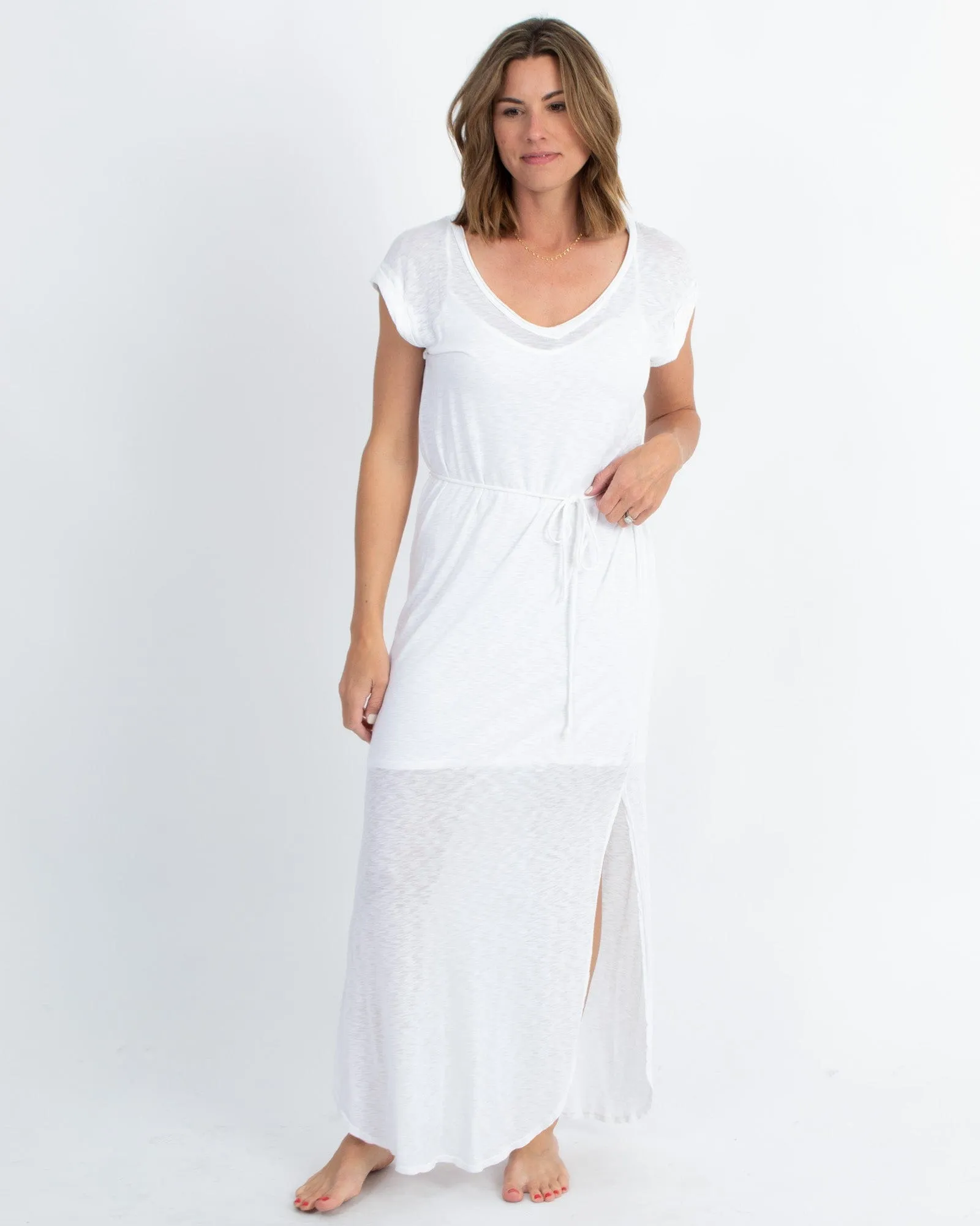 Casual Maxi Dress With Slip