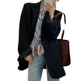 Casual Notched Collar Blazer