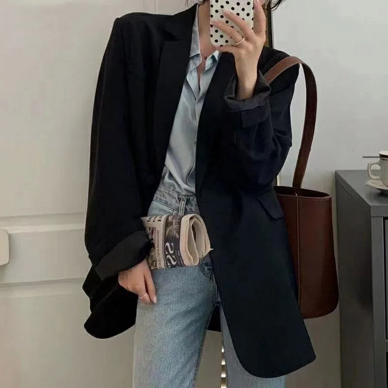 Casual Notched Collar Blazer