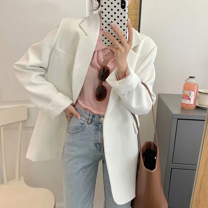 Casual Notched Collar Blazer