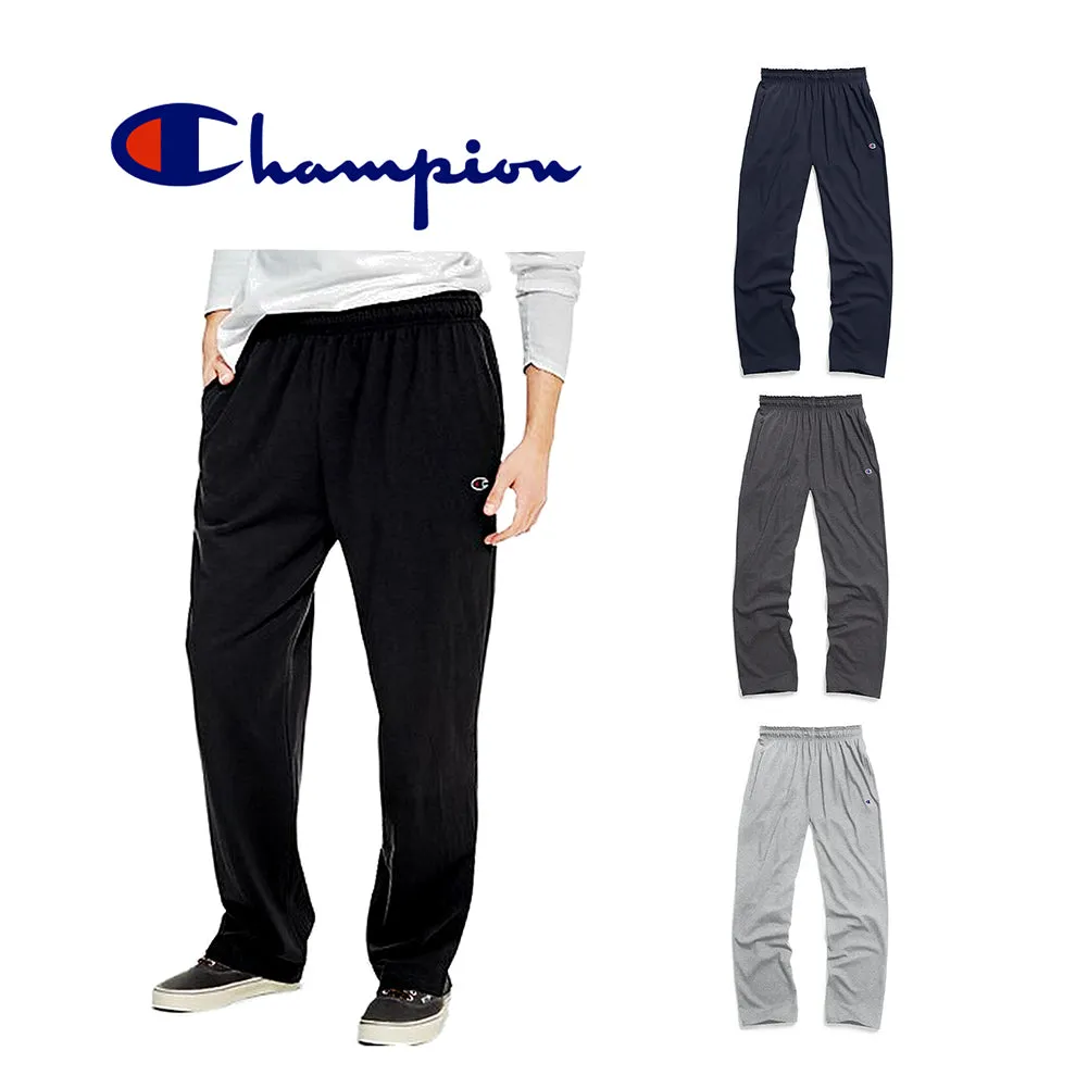 Champion Men's P7309 Open Bottom Light Weight Gym Athletic Jogger Sweatpants