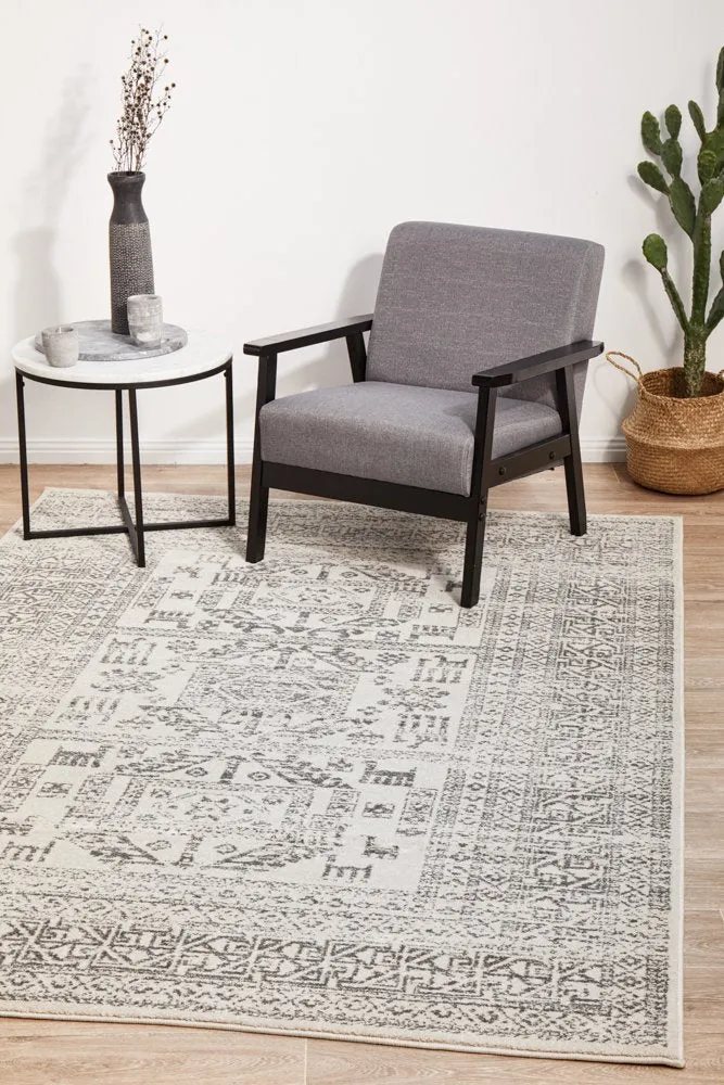 Chrome Addison Rug (Silver) by Rug Culture