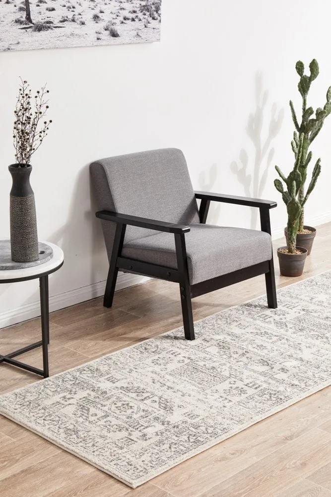 Chrome Addison Runner Rug (Silver) by Rug Culture