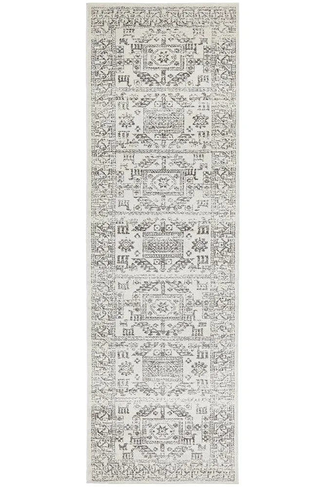 Chrome Addison Runner Rug (Silver) by Rug Culture