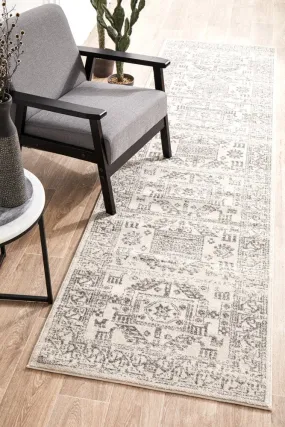 Chrome Addison Runner Rug (Silver) by Rug Culture